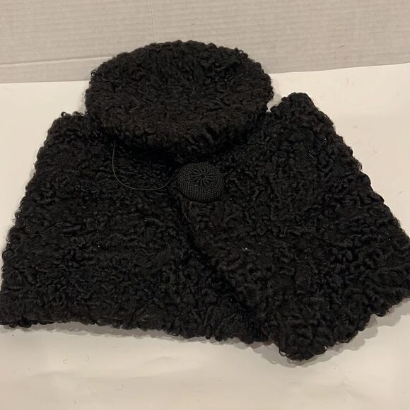 Vintage Persian Wool Beret Hat and evening shawl! Rare and unique! - Picture 1 of 3